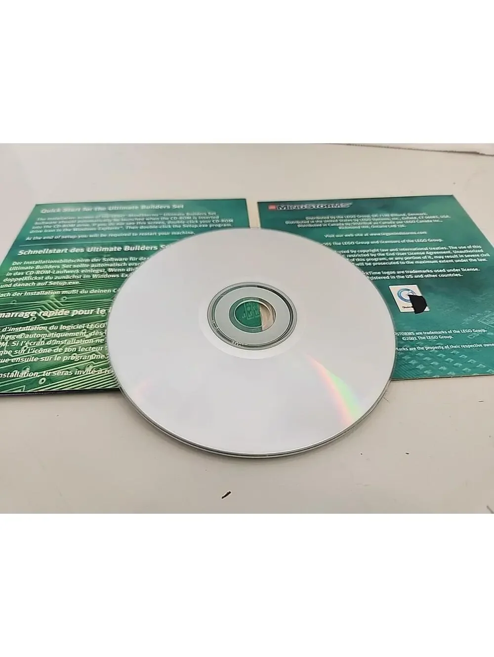 CDROM Software #3800 LEGO Mindstorms Ultimate Builders Set Disc CD